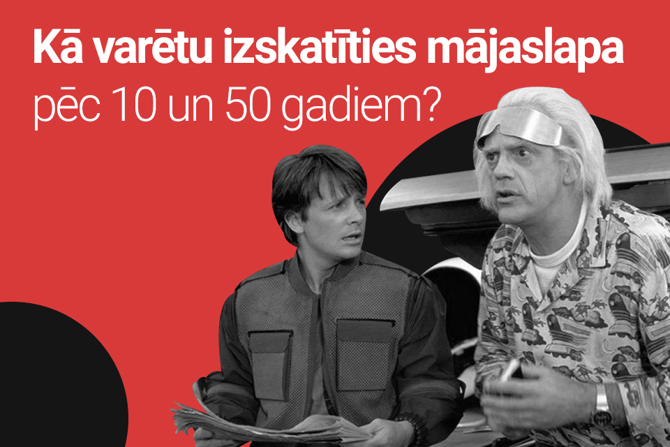 Kā varētu izskatīties mājaslapa pēc 10 un 50 gadiem?